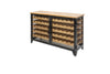 Wine Cabinet Connoisseur 127 cm Pine Wood Natural