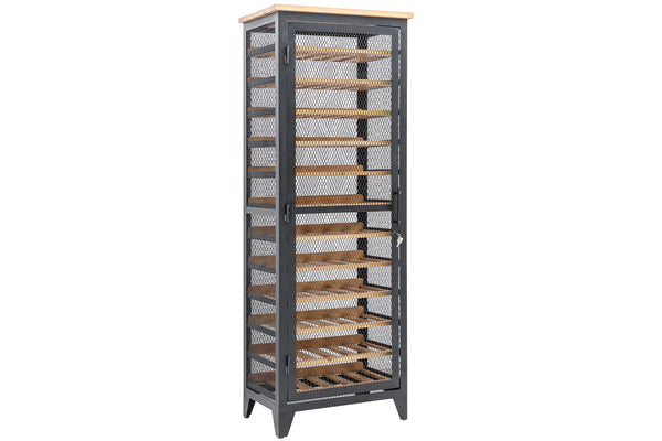 Wine Cabinet Connoisseur 184 cm Pine Wood Natural