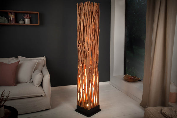 Floor Lamp Nature Art 175cm Longan Wood