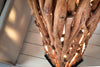 Floor Lamp Nature Art 173cm Longan Wood Natural