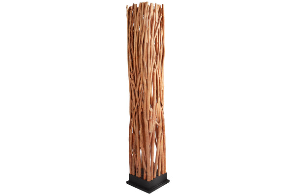 Floor Lamp Nature Art 173cm Longan Wood Natural