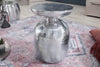 Side Table Orient Aluminium Silver 36cm