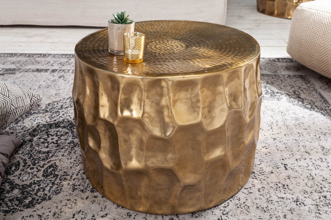 Coffee Table Organic Orient 53cm Gold