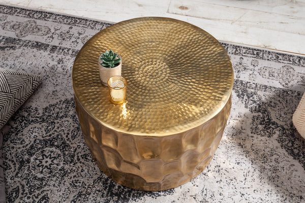 Coffee Table Organic Orient 53cm Gold