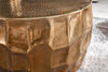 Round Coffee Table Organic Orient 68cm Gold