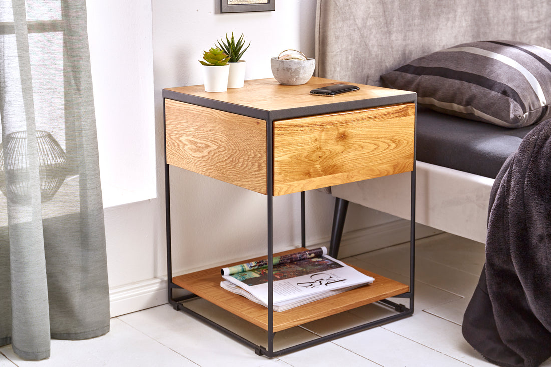 Bedside Table Scorpion 40cm Wild Oak