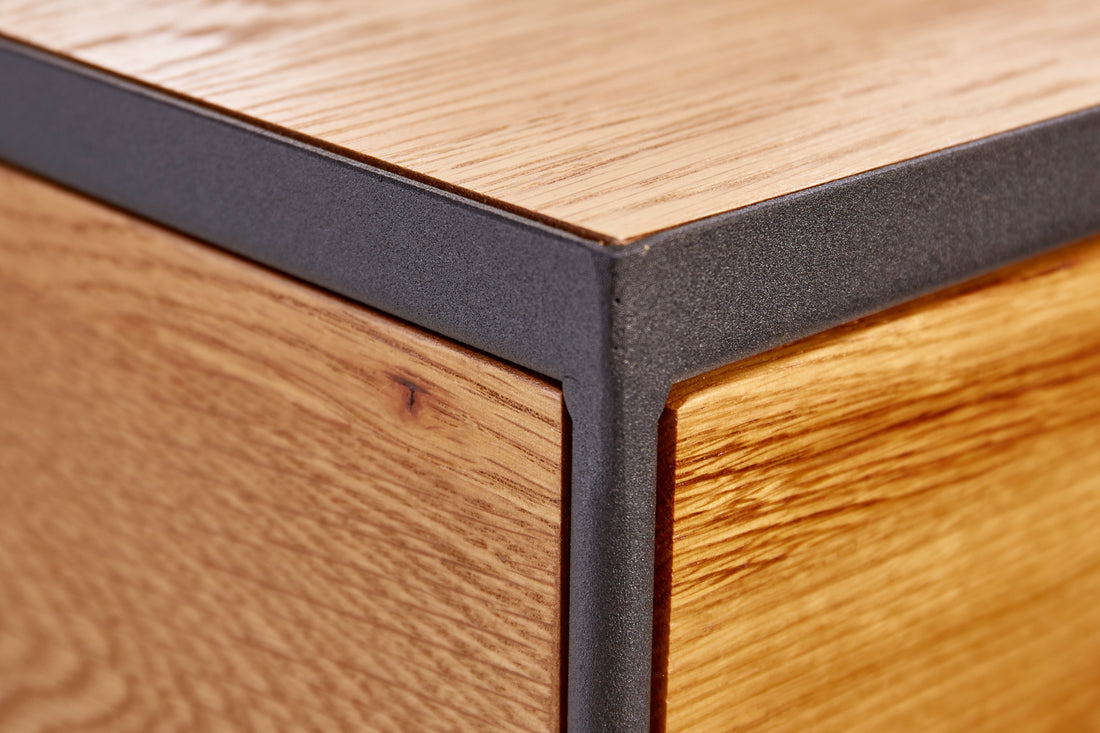 Bedside Table Scorpion 40cm Wild Oak Veneer Natural