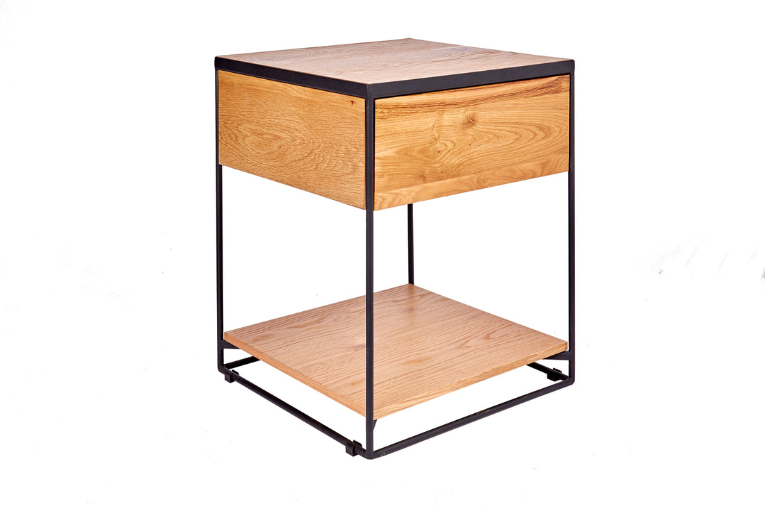 Bedside Table Scorpion 40cm Wild Oak Veneer Natural
