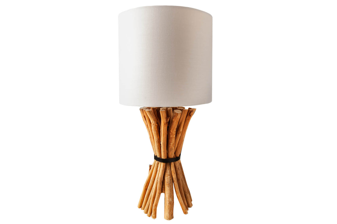 Table Lamp Euphoria 56cm Longan Wood Natural
