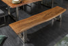 Bench Monolith 200cm Acacia Wood Honey