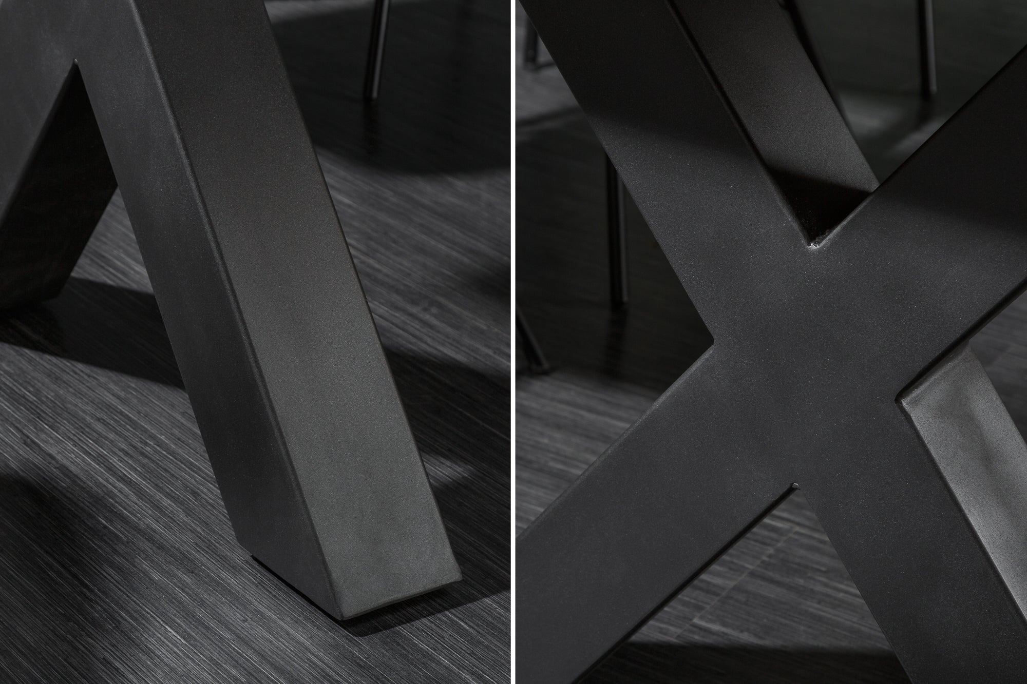 Dining Table Monolith 200cm Acacia Wood Honey X-Frame