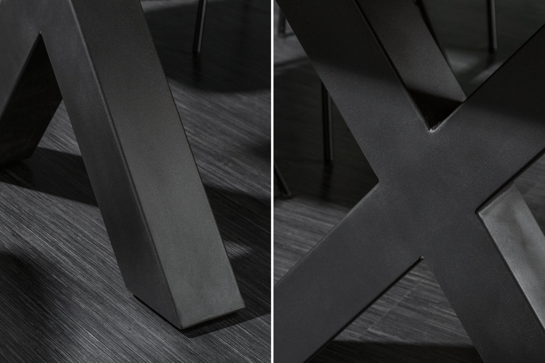 Dining Table Monolith 200cm Acacia Wood Honey X-Frame