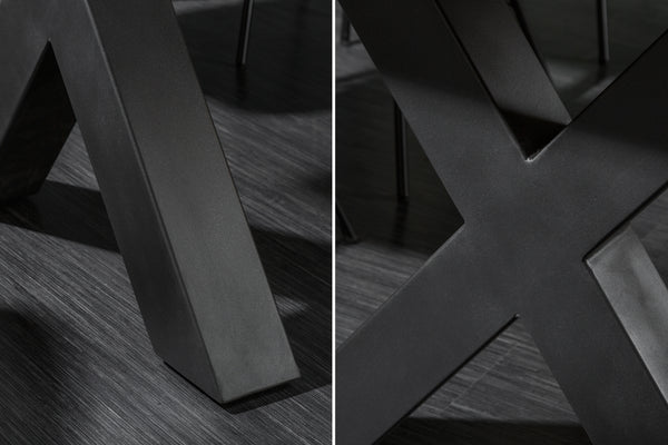 Dining Table Monolith 200cm Acacia Wood Honey X-Frame