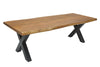 Dining Table Monolith 200cm Acacia Wood Honey X-Frame
