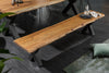 Bench Monolith 160cm Acacia Wood Honey X-Frame