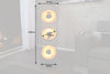Studio Floor Lamp 128cm Metal Black Gold