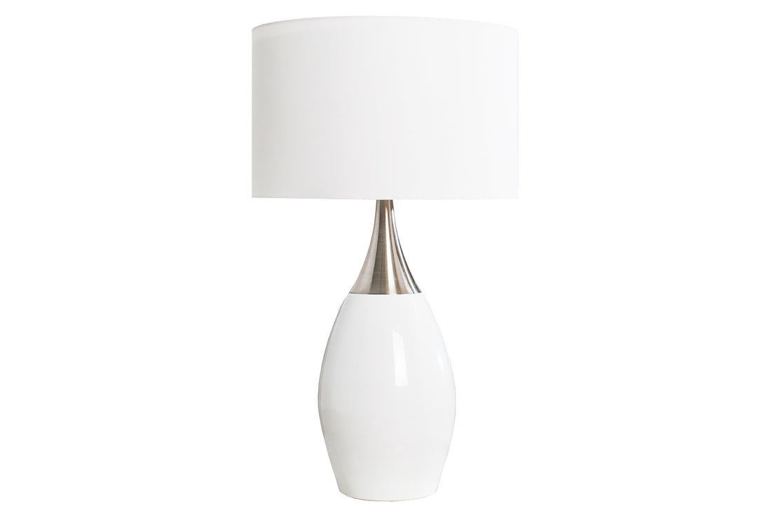 Table Lamp Carla 60cm Metal White
