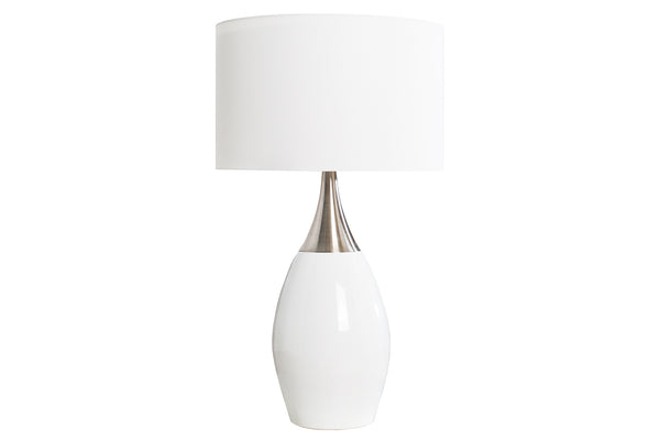 Table Lamp Carla 60cm Metal White