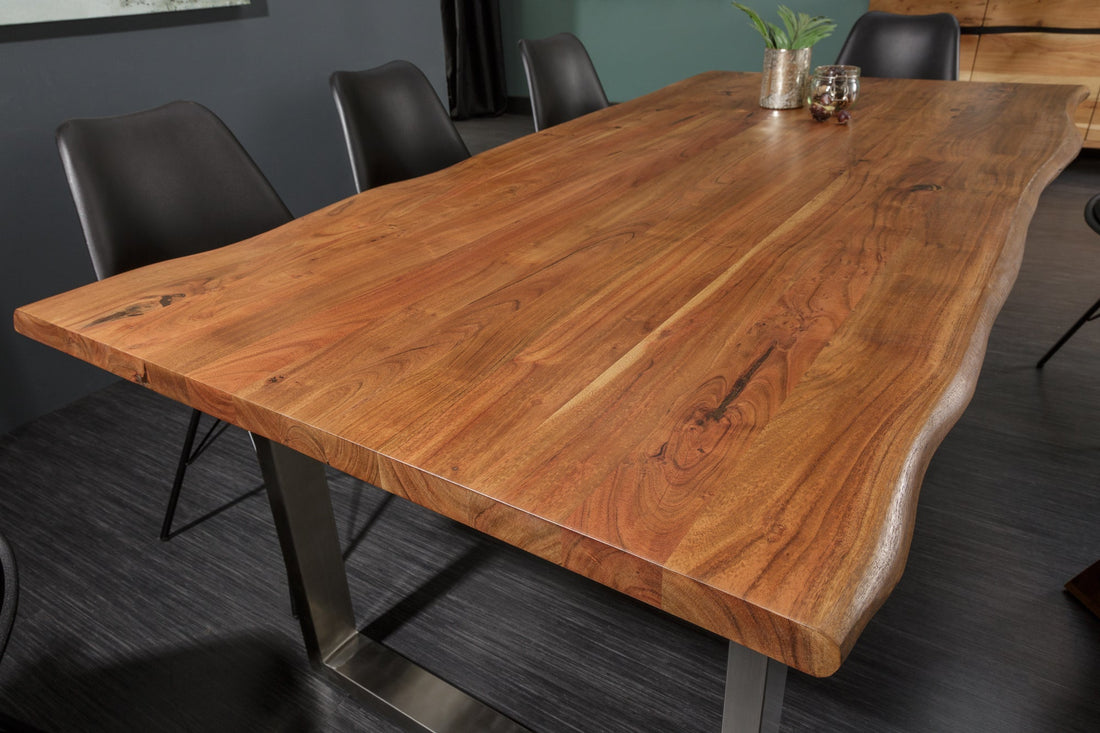 Dining Table Monolith 180cm Acacia Wood Honey