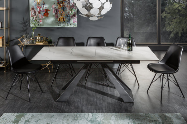 Dining Table Concord 180-230cm Marble Look Ceramic