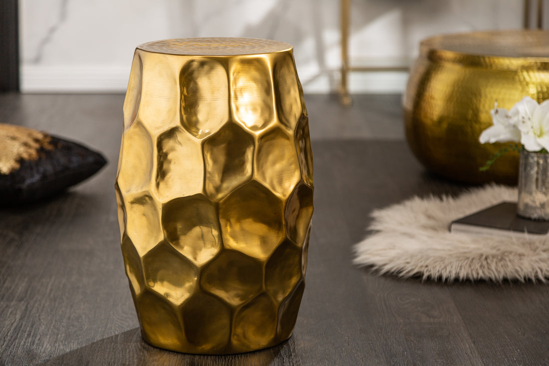 Side Table Organic Orient 30cm Gold