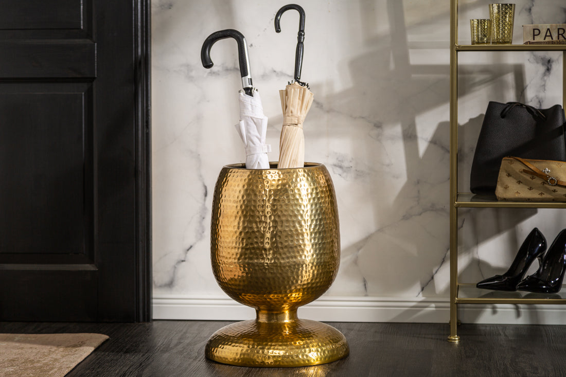 Round Side Table Orient 47cm Metal Gold