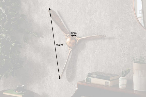 Decorative Propeller Screw III 60cm Metal Copper