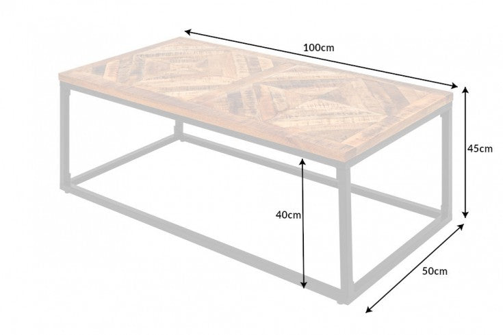 Coffee Table Eon 100cm Mango Wood Natural
