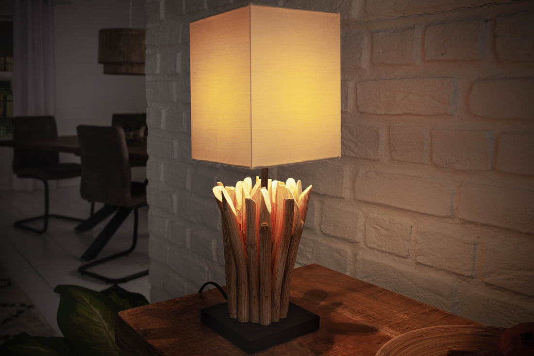 Table Lamp Euphoria Beige Driftwood