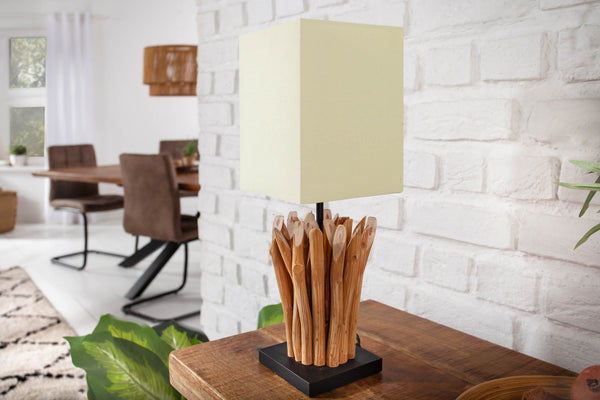 Table Lamp Euphoria Beige Driftwood