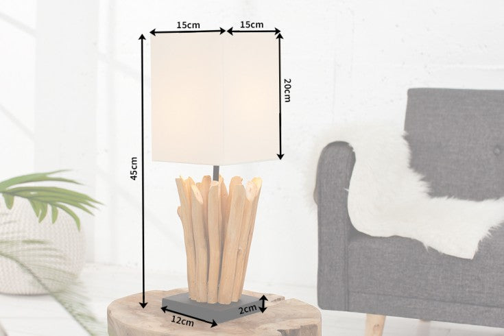 Table Lamp Euphoria 45cm Driftwood Beige