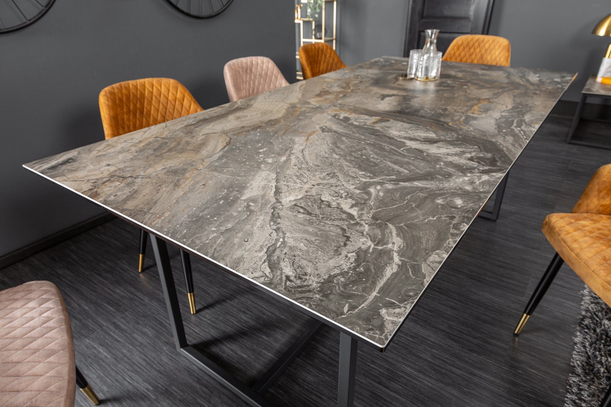 Dining Table Eclipse 200cm Ceramics Marble Look