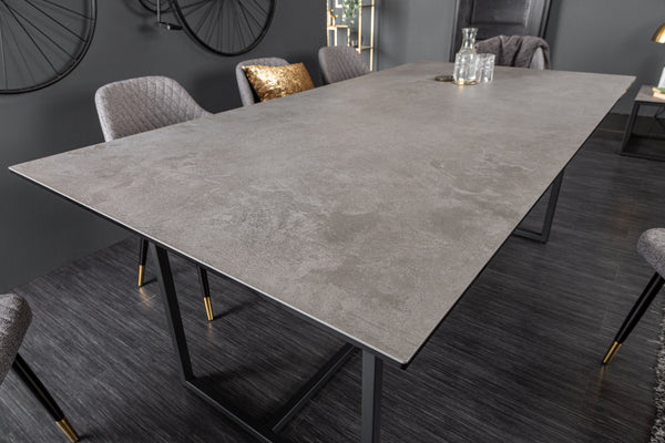 Dining Table Eclipse 200cm Ceramic Concrete Look