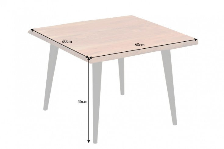 Side Table Organic Living 45cm Acacia Wood Natural