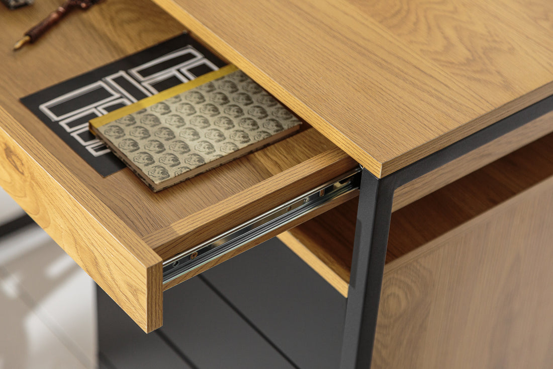Corner Desk Studio 130cm Oak Look