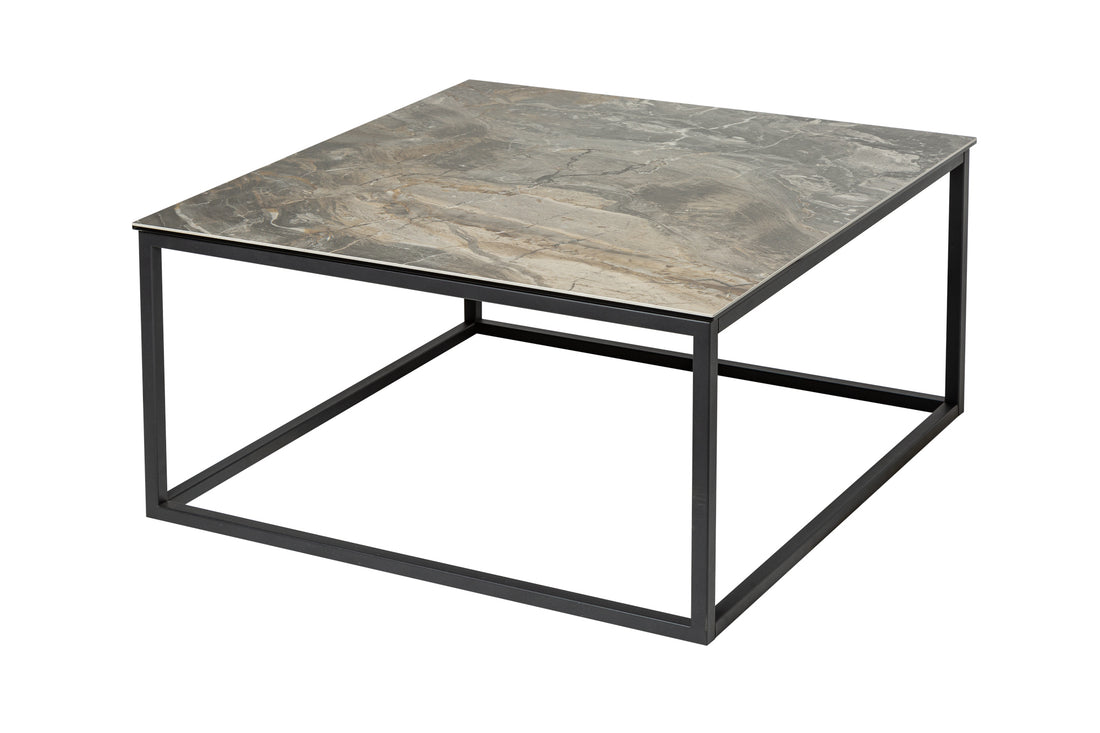 Coffee Table Eclipse 75cm Ceramic Marble Look Taupe
