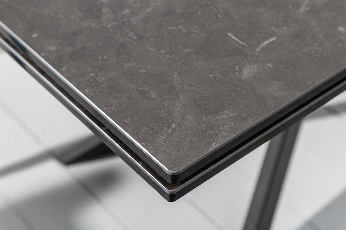 Extendable Dining Table Galactic 180-220-260cm Ceramic Graphite Look