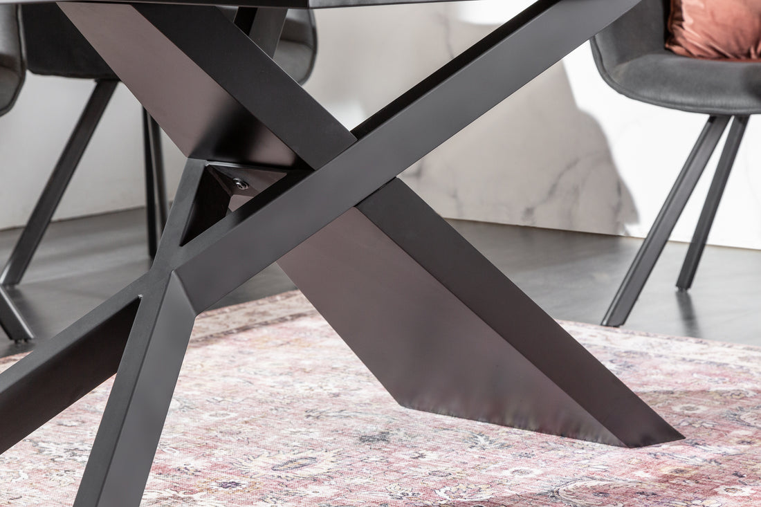 Extendable Dining Table Galactic 180-220-260cm Ceramic Lava Look