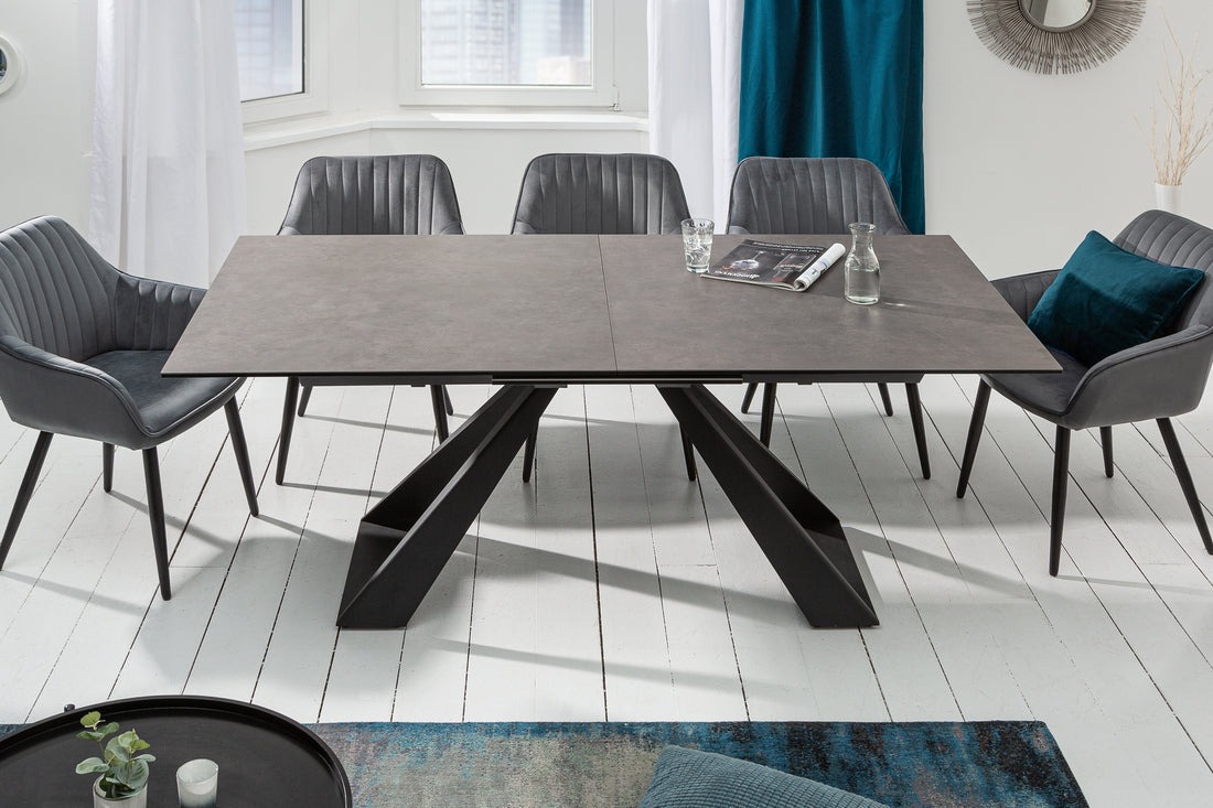 Extendable Dining Table Concord 180-230cm Ceramic Anthracite