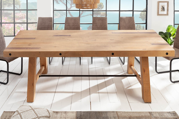 Dining Table Oslo 200cm Pine Wood Natural