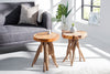 Side Table Root 45cm Teak Wood Brown