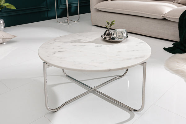 Coffee Table Talisman 62cm Marble White