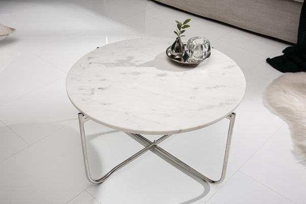 Round Coffee Table Talisman 62cm Marble White