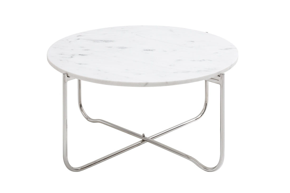 Round Coffee Table Talisman 62cm Marble White