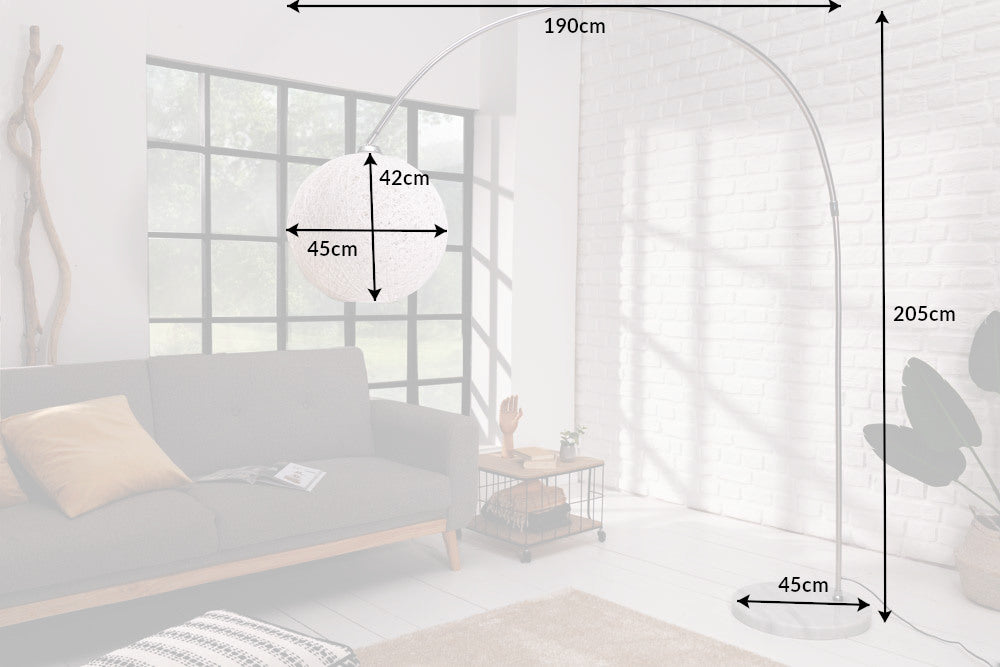 Floor Lamp Cocoon 205cm White