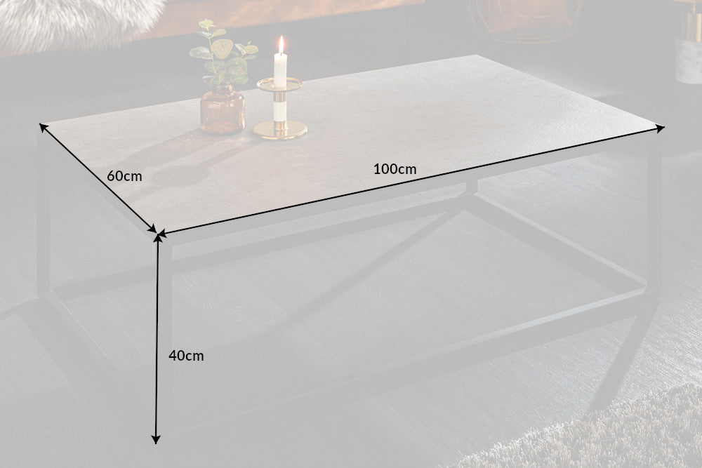 Coffee Table Eclipse 100cm Ceramic Concrete Look