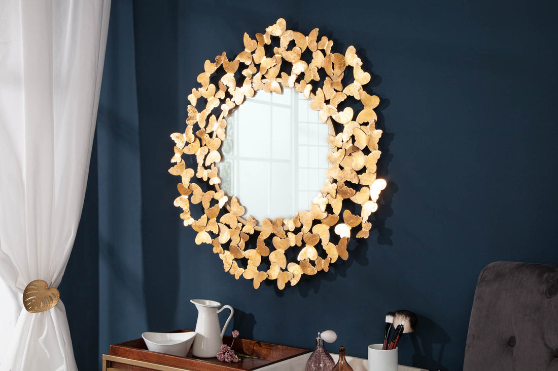 Mirror Butterfly 78cm Metal Gold