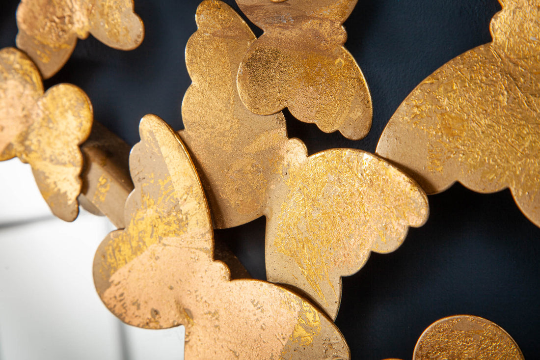 Mirror Butterfly 78cm Metal Gold