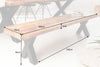 Bench Blacksmith 200cm Mango Wood Natural X-frame