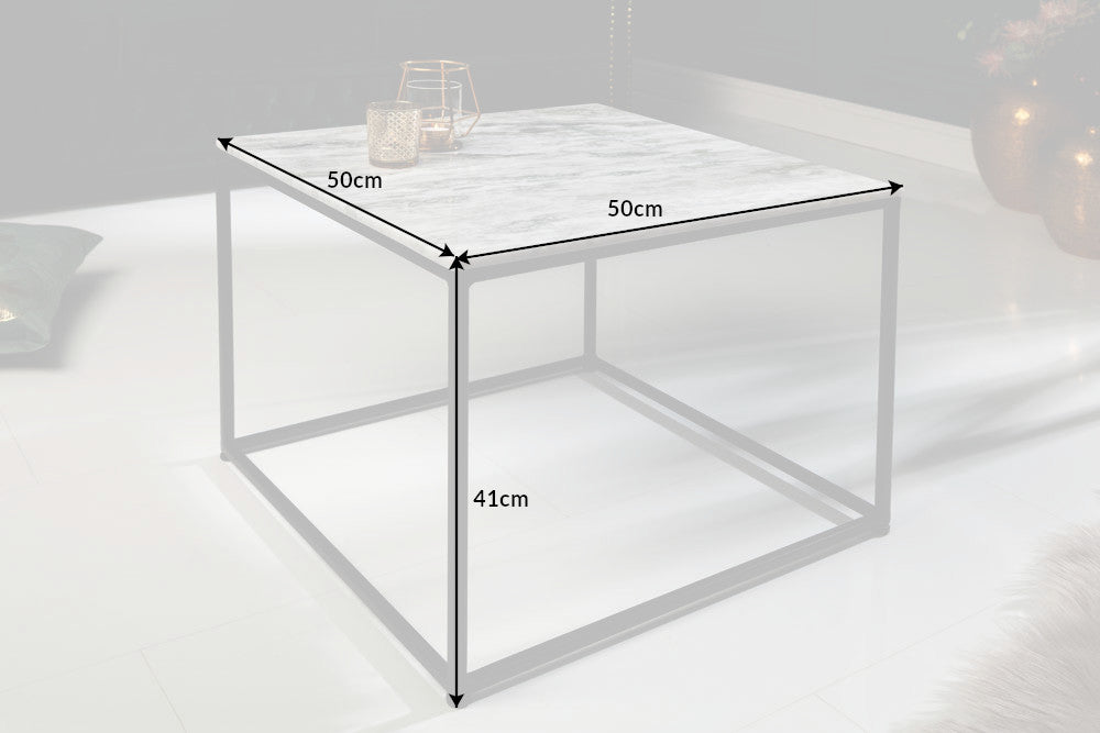 Coffee Table Elements 50cm Marble White